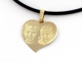 złota zawieszka serduszko pod grawer zdjęcia