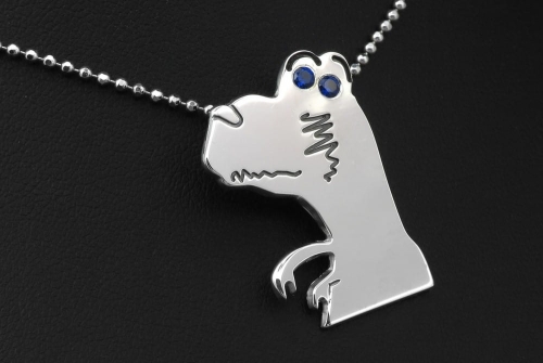 Wisior Dino inspirowany dziecięcą twórczością