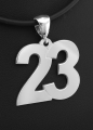 Srebrny wisior cyfra 23