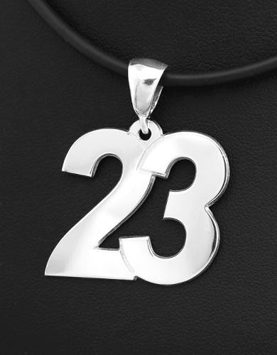 Srebrny wisior cyfra 23