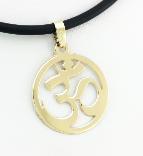 Złota zawieszka OHM