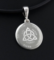 Srebrny medalion z węzłem celtyckim