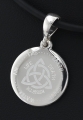 Srebrny medalion z węzłem celtyckim