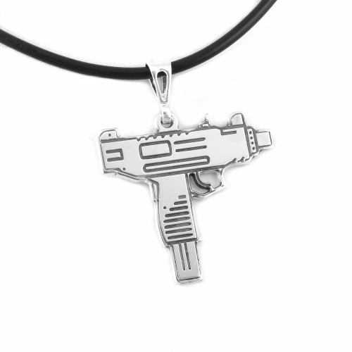 Srebrna zawieszka UZI