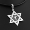 Srebrna Gwiazda Dawida z wpisanym krzyżem