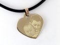 Złota zawieszka serduszko 21mm