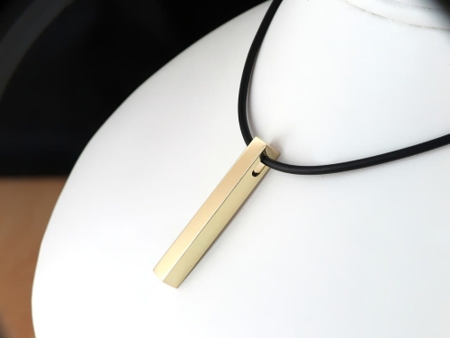 Złota zawieszka - sztabka 4 cm