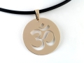 Złota zawieszka symbol ohm