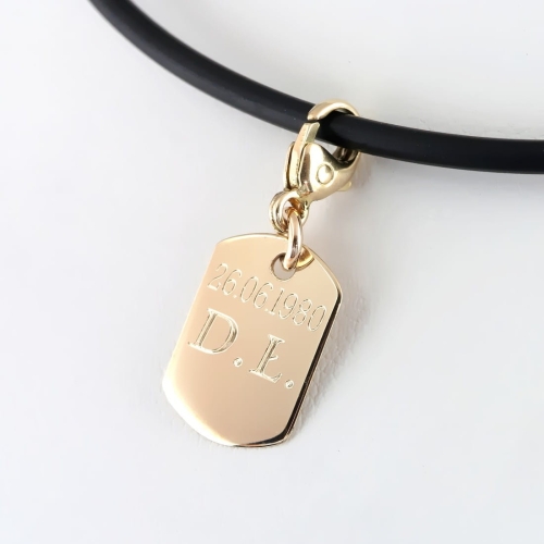 Złoty Charms nieśmiertelnik