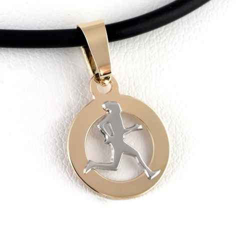 Złoty wisior Biegaczka