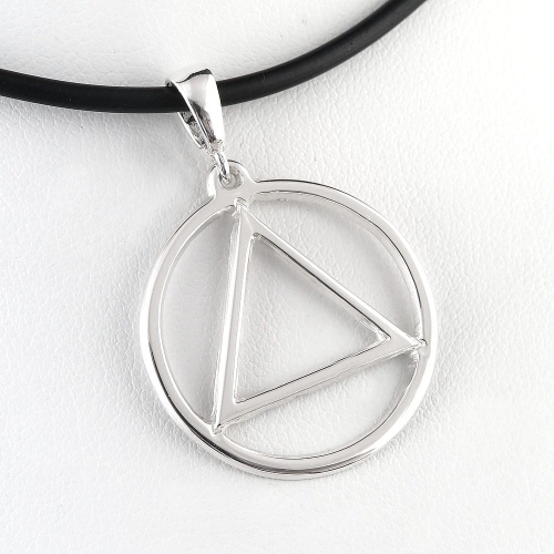 Srebrna zawieszka symbol trzeźwości