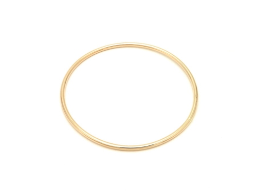 Złota sztywna bransoleta