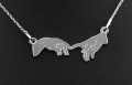 Srebrny naszyjnik "Stworzenie Adama"