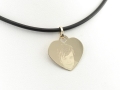 Złota zawieszka serduszko 21mm duże