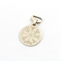 Złota nakładka do nieśmiertelnika Kompas Wikingów VEGVISIR