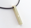 Złota zawieszka - sztabka 4 cm