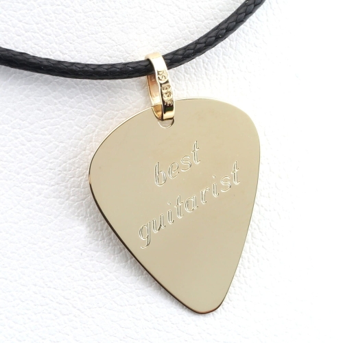 Złota kostka do gitary