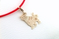 Złoty charms Tygrys