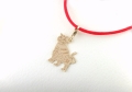 Złoty charms Tygrys