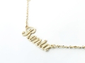 Złoty naszyjnik Renia z dwoma serduszkami