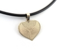 Złote serce z 18 mm z grawerunkiem
