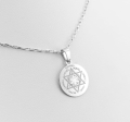 Mniejszy Anielski amulet z białego złota