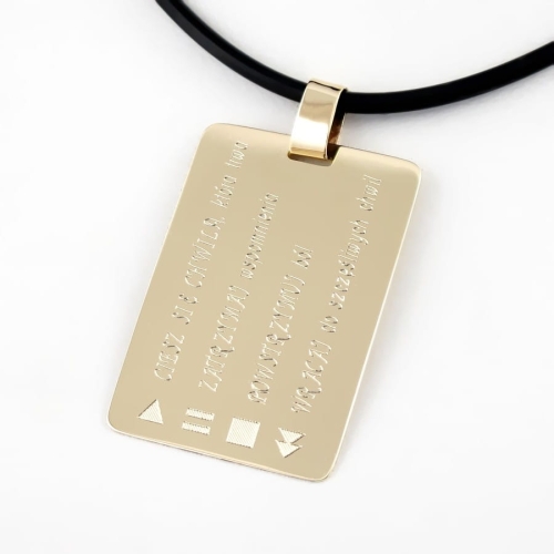 Złota duża blaszka