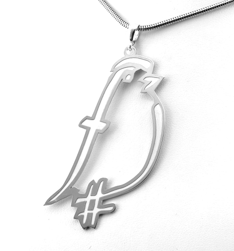 Srebrny naszyjnik skowronek