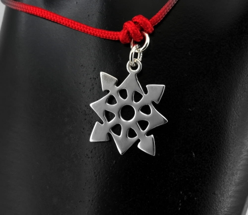 Srebrna bransolekta symbol chaos