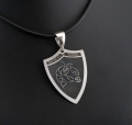 Srebrna zawieszka tarcza z rakiem