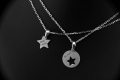 Srebrny naszyjnik gwiazdka i księżyc