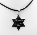 Srebrna zawieszka Gwiazda Dawida z krzyżem