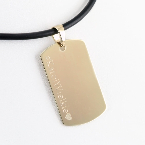 Złoty niesmiertelnik podłużny 22 mm 