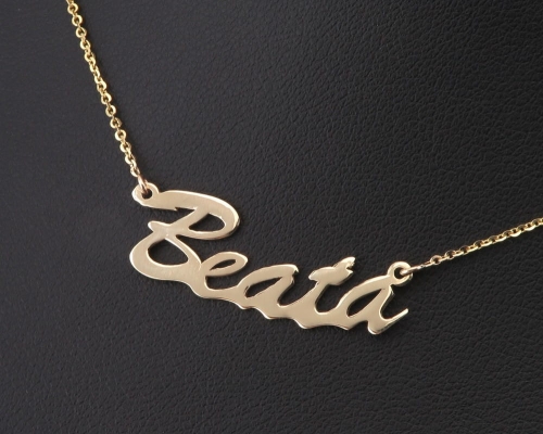 Złoty naszyjnik Beata