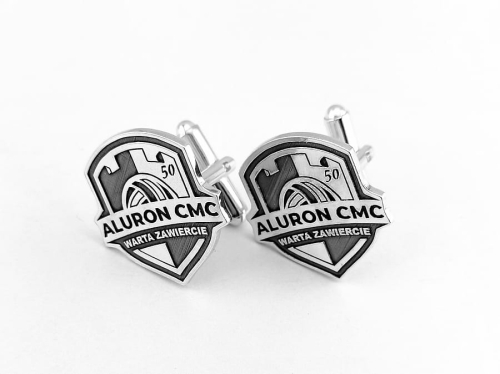 Srebrne spinki do koszuli - z indywidualnym projektem