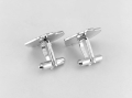 Srebrne spinki do koszuli Aluron CMC