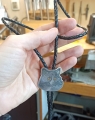 Srebrna zawieszka grawerowana 3D