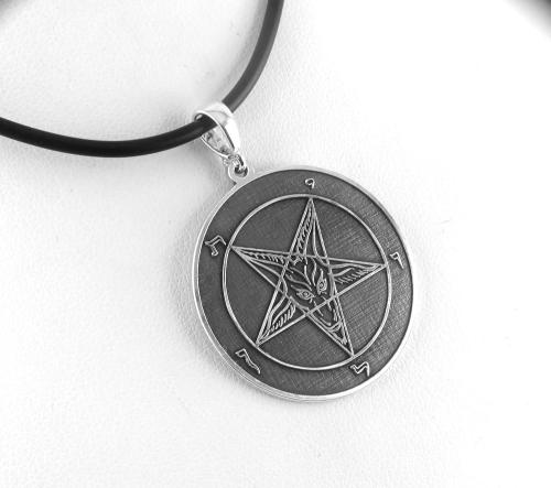 Srebrny wisior  Pentagram Pentakl
