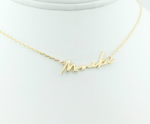 Złoty naszyjnik Monika