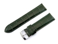 Pasek do zegarka zielony półmat 22 mm