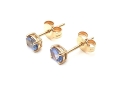 Kolczyki z tanzanitem