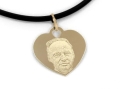Złota zawieska serce