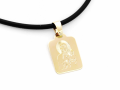 Złota zawieszka z grawerem