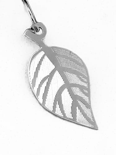 Złota przywieszka - liść