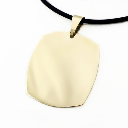 Złota zawieszka duża 34 mm