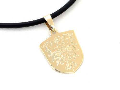 Złoty wisior HERB Oberschlesien