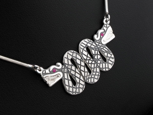 Naszyjnik wąż aztecki Quetzalcoatl