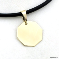 złota zawieszka ośmiokątna