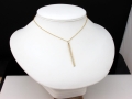 Złoty naszyjnik ze sztabką