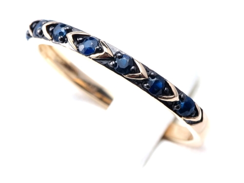 Pierścionek z szafirami